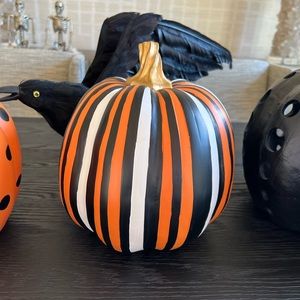 Designer Stripe Pumpkin